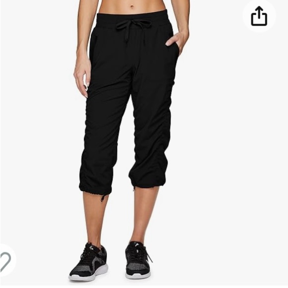 RBX stretch capri cargo pants, size M